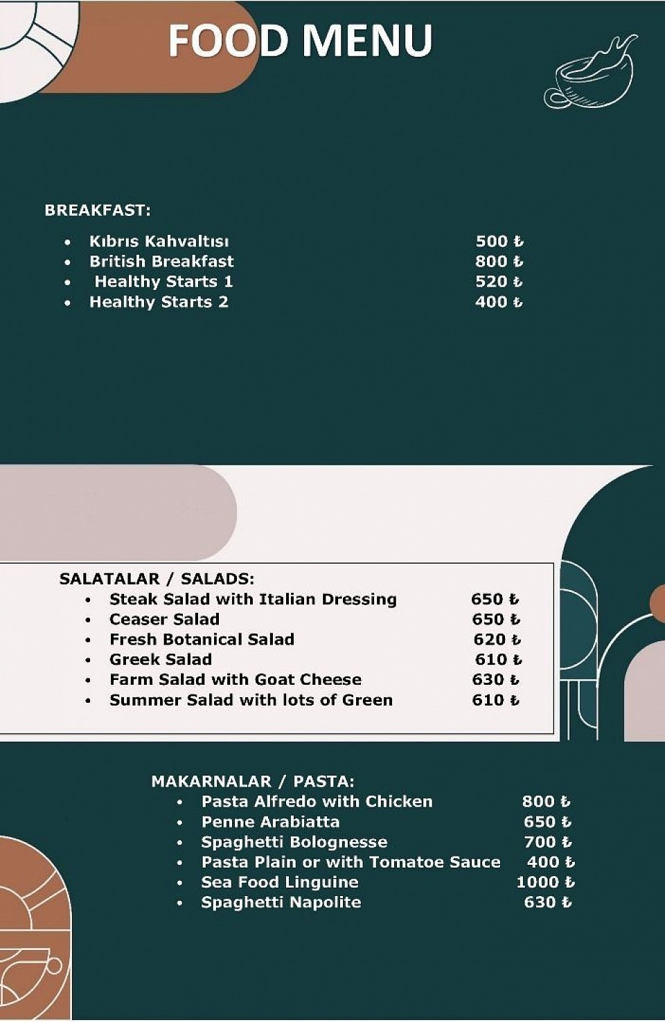 FOOD MENU